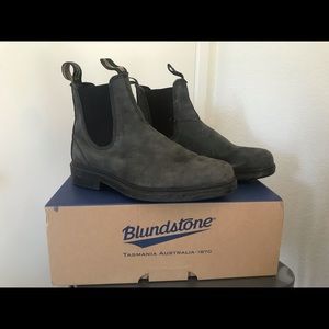 Blundstone 1308 Rustic Black Dress Boots Chisel